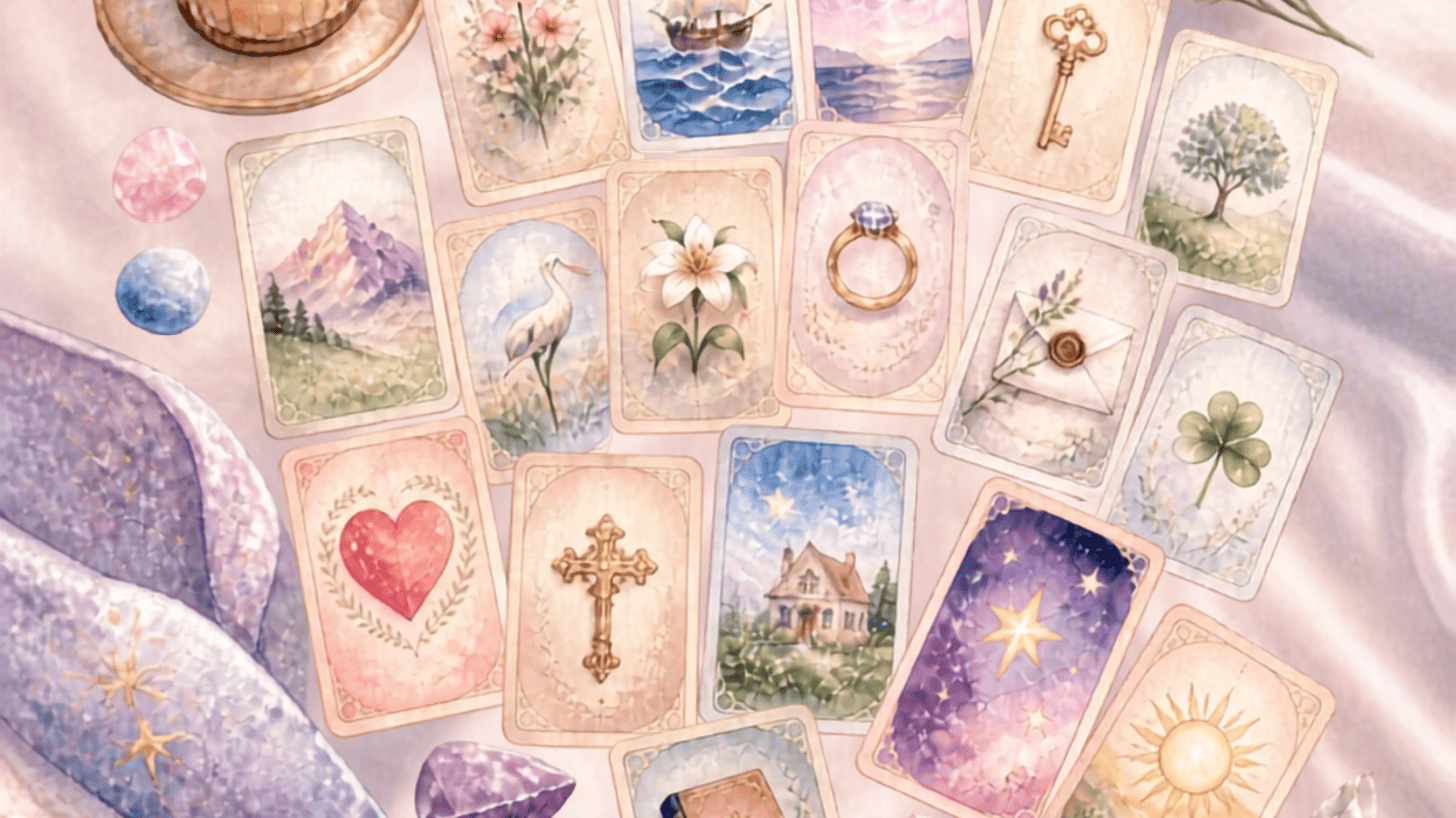Lenormand Zusatzkarten f&uuml;r Deutung und Lernen der Kombinationen.
